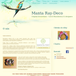 Příklad webové stránky - Manufaktura MANTA RAY